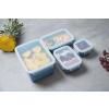 Kuhinjska posuda za pohranu MASTER SEAL COLOUR EDITION N1030810 , set od 4 kom, plava, plastika, Tefal