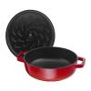 Casserole lonac, 24 cm, samozatvarajući poklopac, trešnja, lijevano željezo, Staub