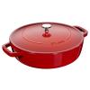 Casserole lonac, 24 cm, samozatvarajući poklopac, trešnja, lijevano željezo, Staub