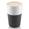 Termo šalice za café latte 360 ml 2 komada karbonsko crna Eva Trio