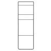 Ljestve za ručnik MODO, 170 cm, crne, Blomus
