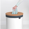 Korpa za rublje, 60 l, s poklopcem od pluta, bijela, Brabantia