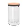 Korpa za rublje, 60 l, s poklopcem od pluta, bijela, Brabantia