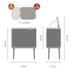 Kanta za otpatke na dodir BO, 11 + 23 l, bijela, Brabantia