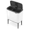 Kanta za otpatke na dodir BO, 11 + 23 l, bijela, Brabantia