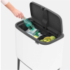 Kanta za otpatke na dodir BO, 11 + 23 l, bijela, Brabantia