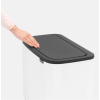 Kanta za otpatke na dodir BO, 11 + 23 l, bijela, Brabantia