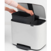 Kanta s pedalom BO, 11 + 23 l, bijela, Brabantia