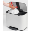Kanta s pedalom BO, 11 + 23 l, bijela, Brabantia