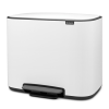 Kanta s pedalom BO, 11 + 23 l, bijela, Brabantia