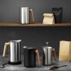 Vakuumski termos vrč s drvenom ručkom Nordic kitchen inox 1,0 l Eva Trio