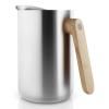 Vakuumski termos vrč s drvenom ručkom Nordic kitchen inox 1,0 l Eva Trio
