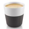 Termo šalice za espresso 80 ml 2 komada karbonski crna Eva Trio