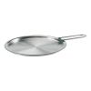 Poklopac za lonac EVA TRIO 24 cm, ravan, s ručkom, staklo, Eva Trio