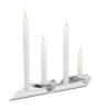 Svjećnjak za svijeće za večeru SQUARE CANDLE, set od 4 kom, nehrđajući čelik, Höfats