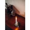 Svjećnjak za svijeće za večeru SQUARE CANDLE, set od 4 kom, nehrđajući čelik, Höfats