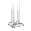 Svjećnjak za svijeće za večeru SQUARE CANDLE, set od 4 kom, nehrđajući čelik, Höfats