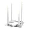 Svjećnjak za svijeće za večeru SQUARE CANDLE, set od 4 kom, nehrđajući čelik, Höfats