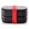 Kutija za užinu LUNCHBOX TO GO 1 l, s priborom, crna / crna, Lékué