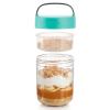 Staklenka za užinu JAR TO GO, 400 ml, tirkizna, Lékué