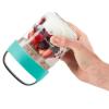Staklenka za užinu JAR TO GO, 400 ml, tirkizna, Lékué