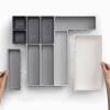 Organizator kuhinjskih ladica BLOX 85200, set od 10 kom, siva, Joseph Joseph