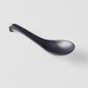 Japanska žlica BLACK MATT, 17,5 cm, crna, MIJ