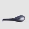 Japanska žlica BLACK MATT, 17,5 cm, crna, MIJ