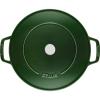 Casserole lonac, 24 cm, samobrtveni poklopac, lijevano željezo, bosiljak, Staub