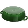 Casserole lonac, 24 cm, samobrtveni poklopac, lijevano željezo, bosiljak, Staub