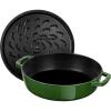 Casserole lonac, 24 cm, samobrtveni poklopac, lijevano željezo, bosiljak, Staub