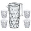 Vrč za vodu i čaše za vodu CRYSTAL u setu, 4 kom, 250 ml/ 1,6 l, Koziol