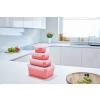Kuhinjska posuda za pohranu MASTER SEAL COLOUR EDITION N1030910 , set od 4 kom, koraljno crvena, plastika, Tefal
