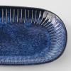 Oval za posluživanje RIDGED INDIGO, 19 x 13 cm, MIJ