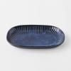 Oval za posluživanje RIDGED INDIGO, 19 x 13 cm, MIJ