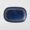 Oval za posluživanje RIDGED INDIGO, 19 x 13 cm, MIJ