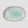 Desertni tanjur AQUA SPLASH, 17 x 11 cm, ovalni, plavi, MIJ