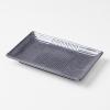 Tanjur za sushi i sashimi LINES, 21 x 13 cm, crni, MIJ