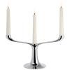 Svjećnjak za svijeće za večeru CANDELABRA 30 cm, srebrna, Philippi