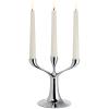 Svjećnjak za svijeće za večeru CANDELABRA 30 cm, srebrna, Philippi