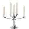 Svjećnjak za svijeće za večeru CANDELABRA 30 cm, srebrna, Philippi