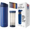 Putna šalica RECHARGE ANYTIME 460 ml, sa infuzorom za čaj, kraljevsko plava, Viva Scandinavia