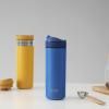 Putna šalica RECHARGE ANYTIME 460 ml, sa infuzorom za čaj, boja senfa, Viva Scandinavia