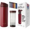 Putna šalica RECHARGE ANYTIME 460 ml, sa infuzorom za čaj, boja maline, Viva Scandinavia