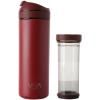 Putna šalica RECHARGE ANYTIME 460 ml, sa infuzorom za čaj, boja maline, Viva Scandinavia