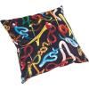 Ukrasni jastuk TOILETPAPER SNAKES 50 x 50 cm, crna, Seletti