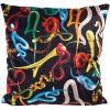 Ukrasni jastuk TOILETPAPER SNAKES 50 x 50 cm, crna, Seletti