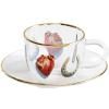 Šalica za kavu s tanjurićem TOILETPAPER I LOVE YOU 110 ml, Seletti