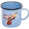 Šalica TOILETPAPER BIRD 10 cm, plava, emajl, Seletti