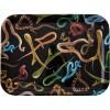 Poslužavnik TOILETPAPER SNAKES, 32 x 43,5 cm, crna, Seletti